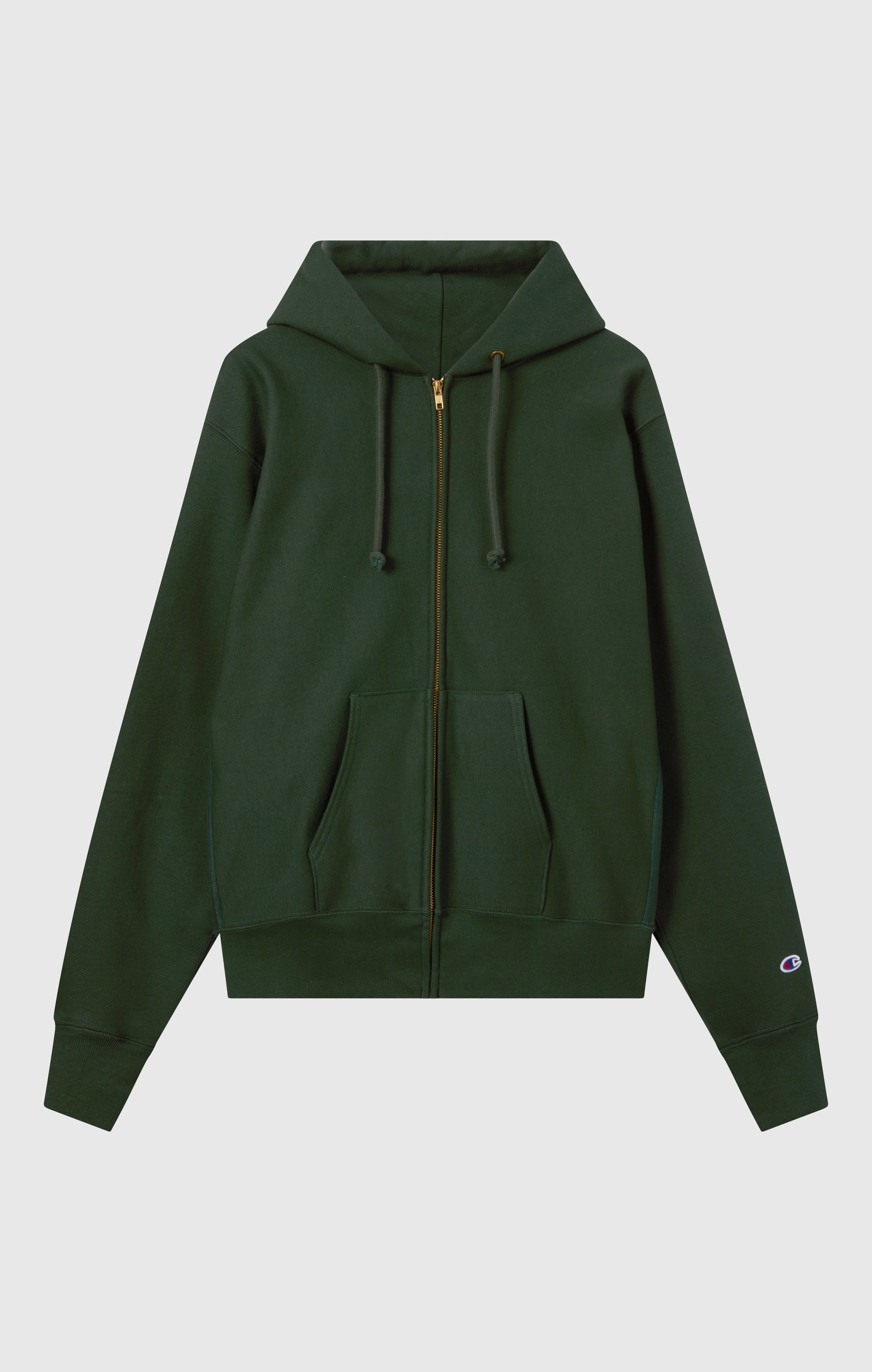 Sweat à Capuche Zippé Reverse Weave avec Intérieur Gratté Homme Made in USA