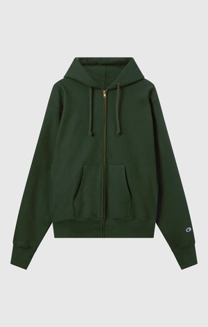 Sweat à Capuche Zippé Reverse Weave avec Intérieur Gratté Homme Made in USA