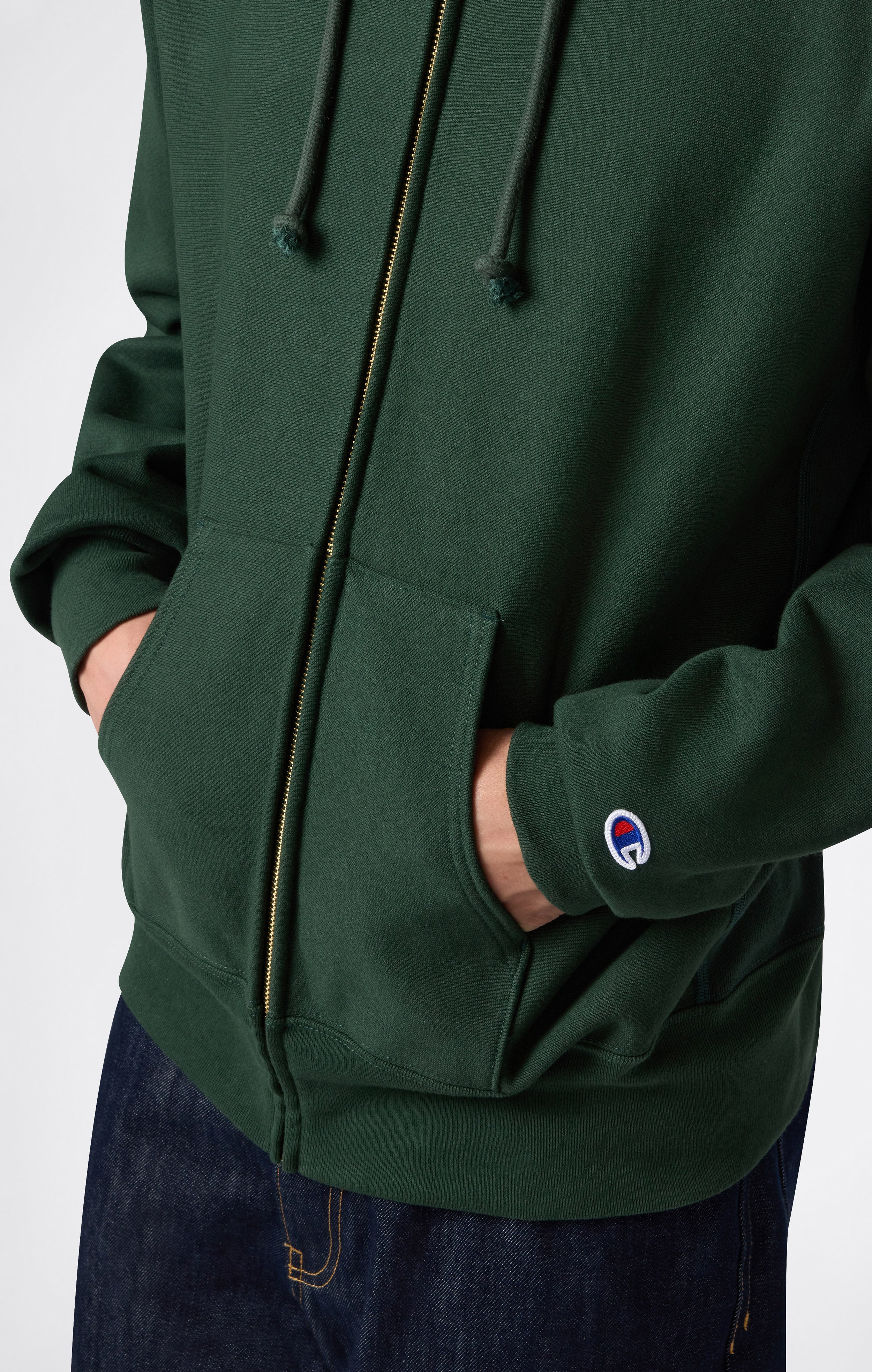 Sudadera con Capucha y Cremallera Reverse Weave con Interior Afelpado para Hombre Made in USA