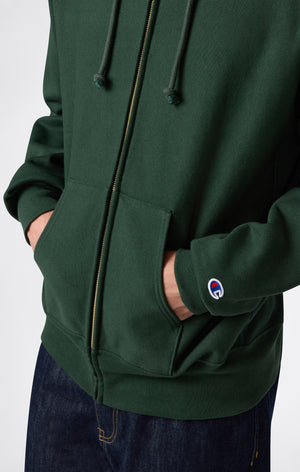 Sudadera con Capucha y Cremallera Reverse Weave con Interior Afelpado para Hombre Made in USA