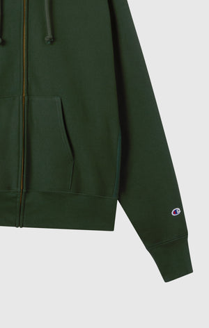 Sweat à Capuche Zippé Reverse Weave avec Intérieur Gratté Homme Made in USA