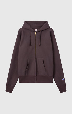 Sweat à Capuche Zippé Reverse Weave avec Intérieur Gratté Homme Made in USA