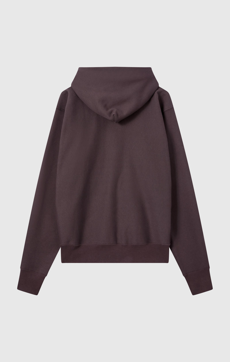 Sweat à Capuche Zippé Reverse Weave avec Intérieur Gratté Homme Made in USA