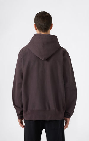 Sweat à Capuche Zippé Reverse Weave avec Intérieur Gratté Homme Made in USA