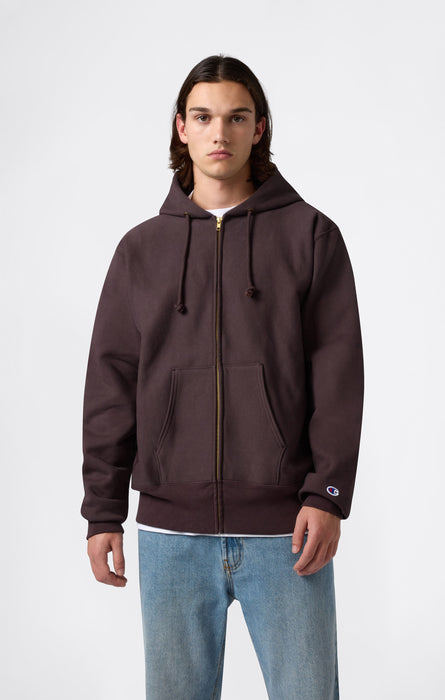 Men's Fleece Reverse Weave Zip Hooded Sweatshirt Made in USA