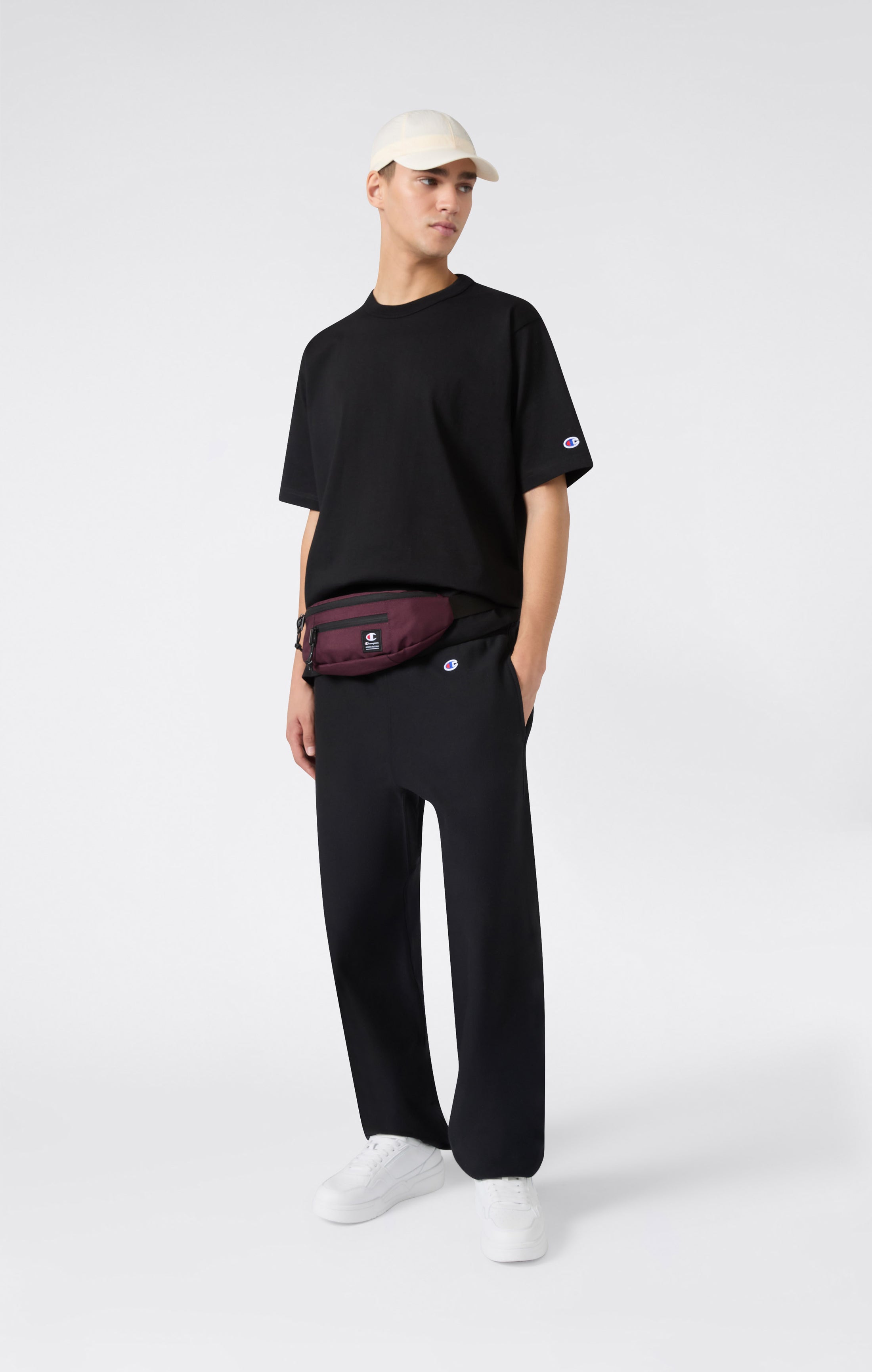 Pantaloni con Polsini Elasticizzati Reverse Weave con Interno Felpato da Uomo Made in USA