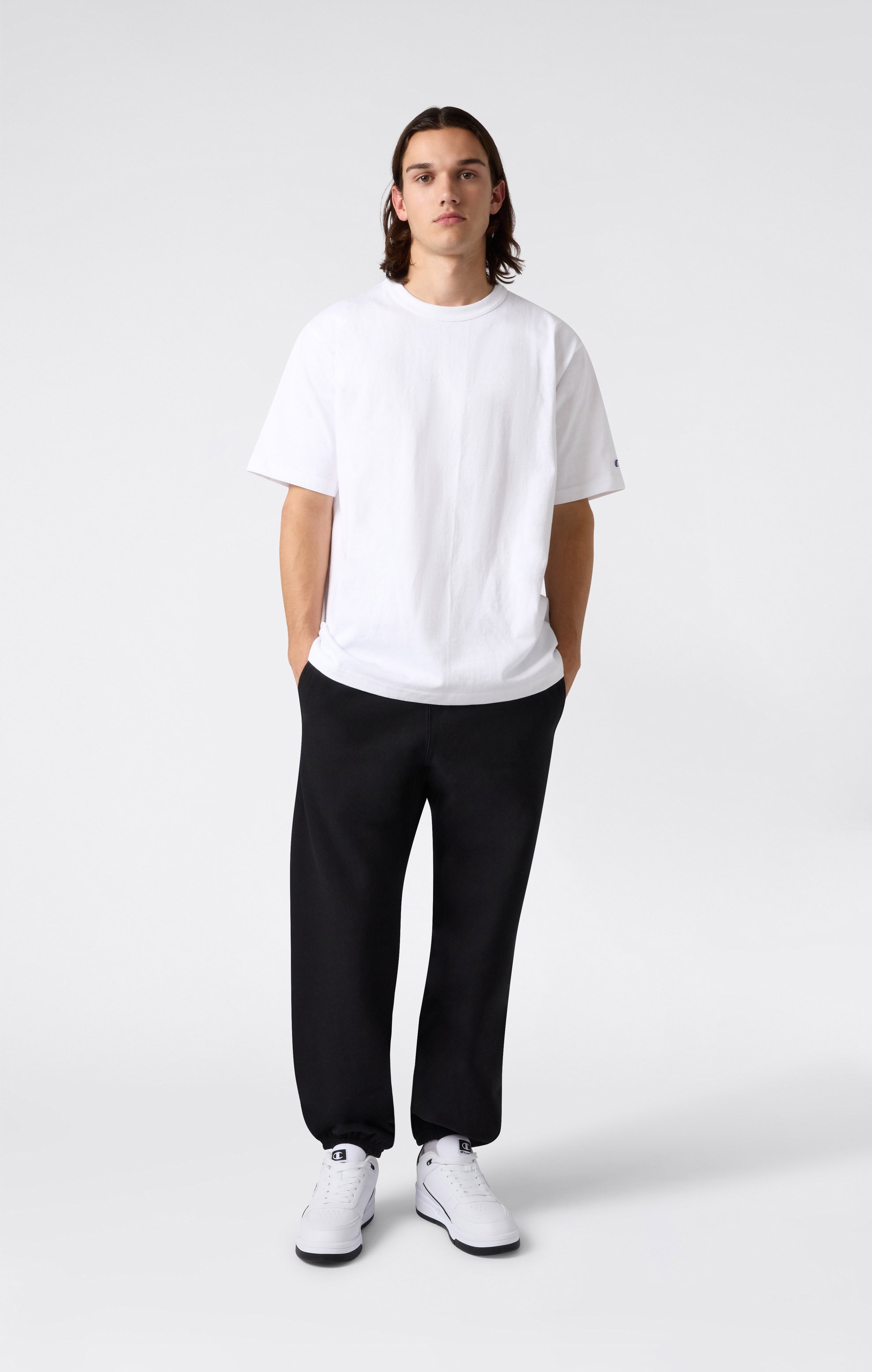 Herren Hose mit Elastikbündchen Reverse Weave mit angerautem Innenmaterial Made in USA