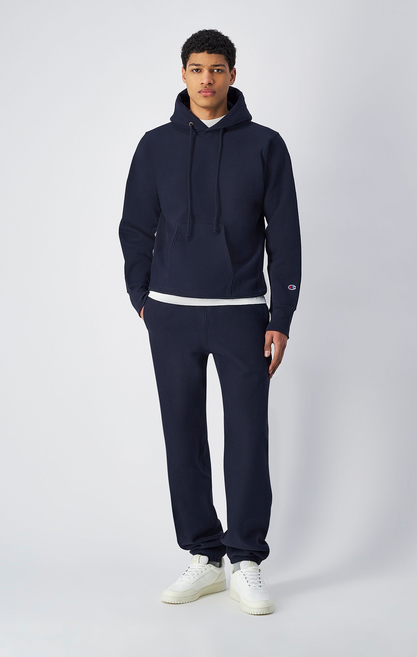Reverse Weave Sweat Pants Made In USA navy blue made in usa