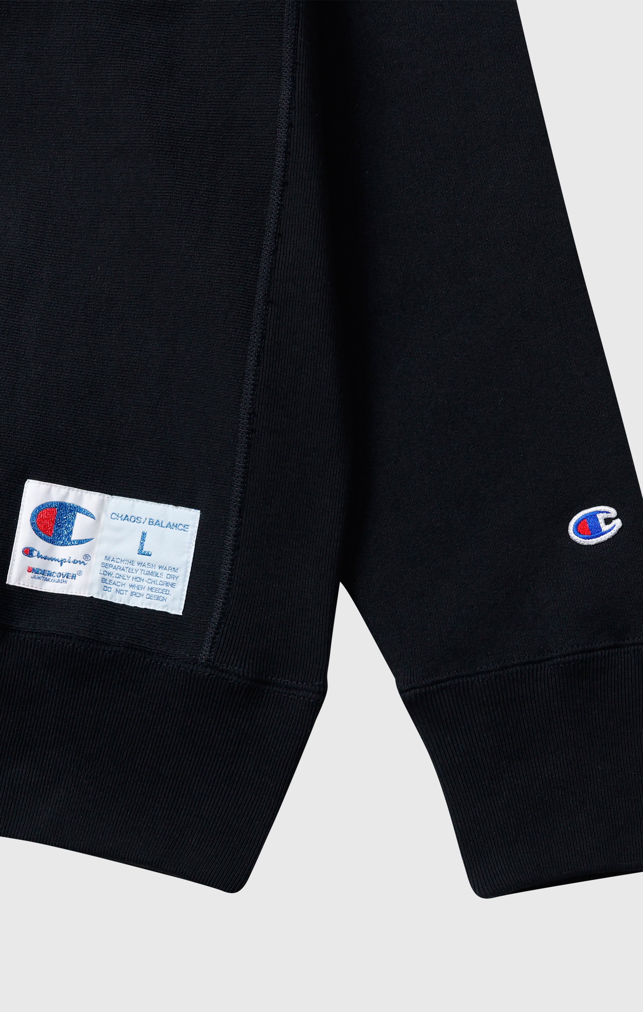 アンダーカバー　Champion Reverse Weave Unisex Reverse Weave “Undercover” Sweatshirt Black undercover x