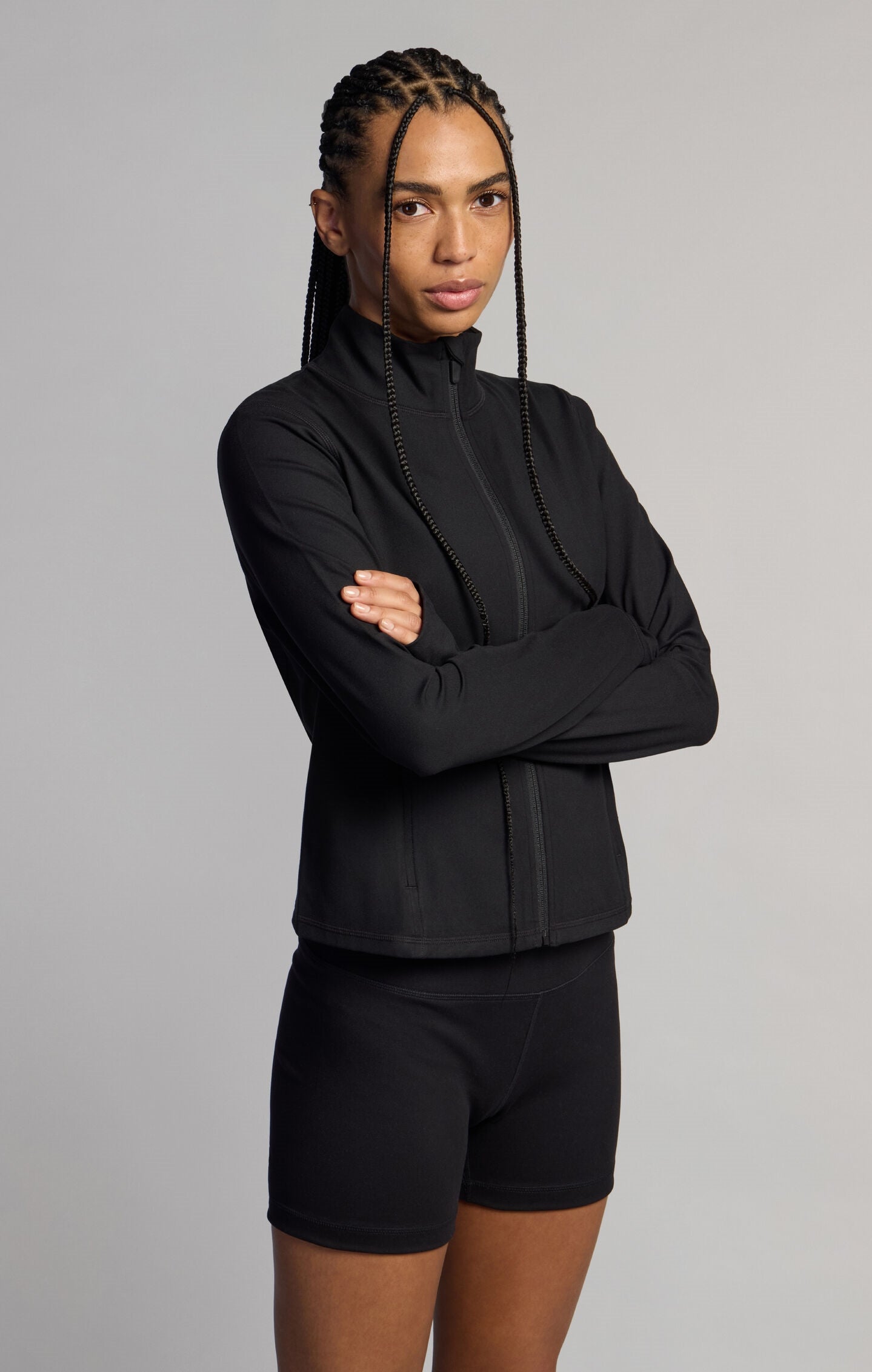 Cardio Jacke mit durchgehendem Reißverschluss