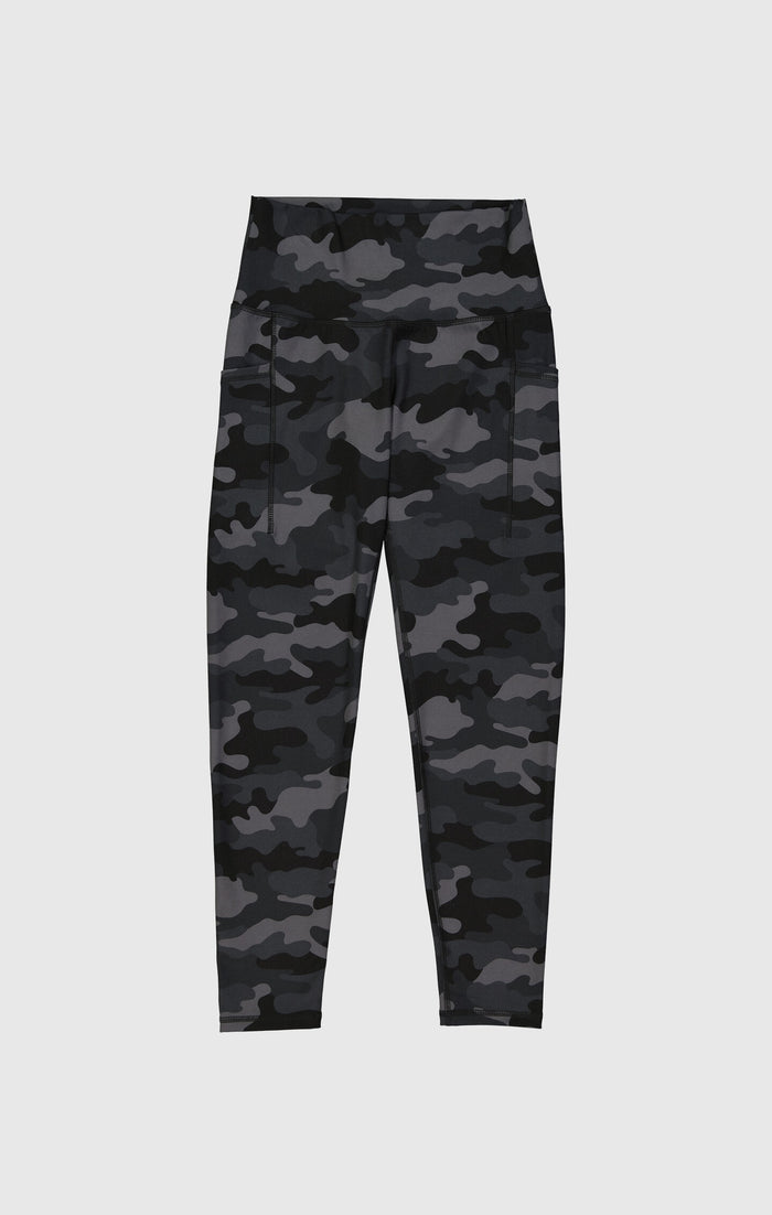 Leggings Donna 7/8 Vita Alta con Tasche in Tessuto Traspirante Athletic Fit