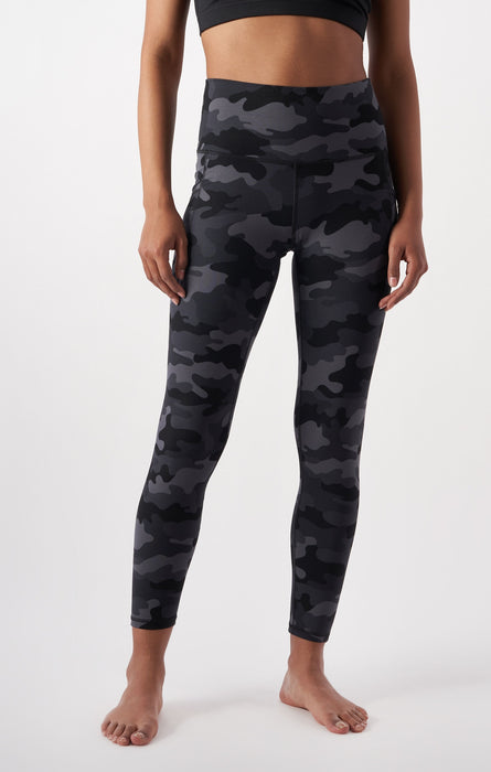 Women's 7/8 High-Waisted Leggings with Pockets in Breathable Fabric Athletic Fit