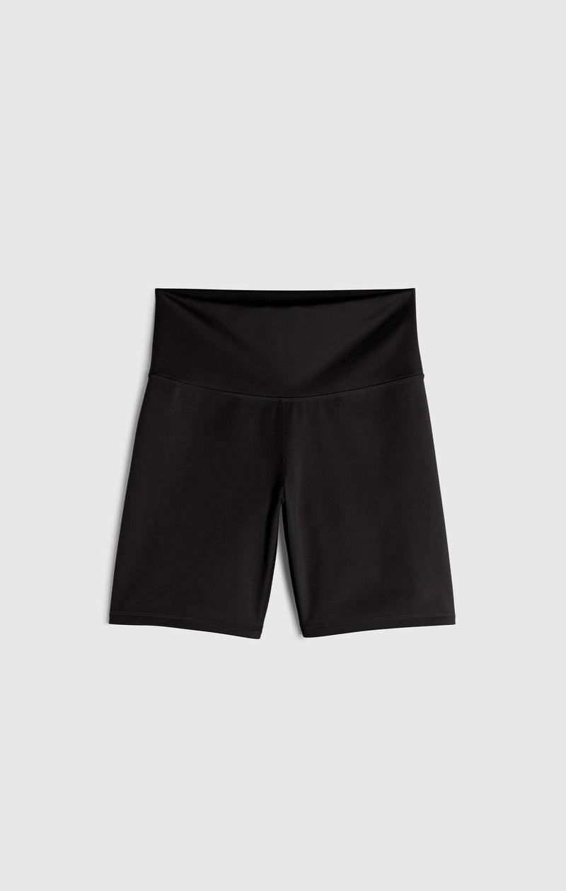 Damen-Radhose mit Hohem Bund Atmungsaktiv Athletic Fit