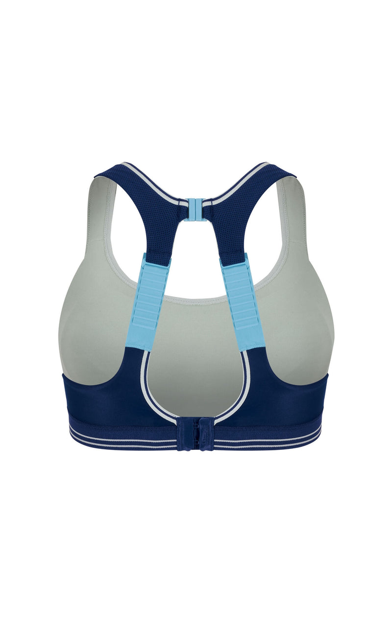 Ultimate Run Shock Absorber Sports Bra navy blue shock absorber