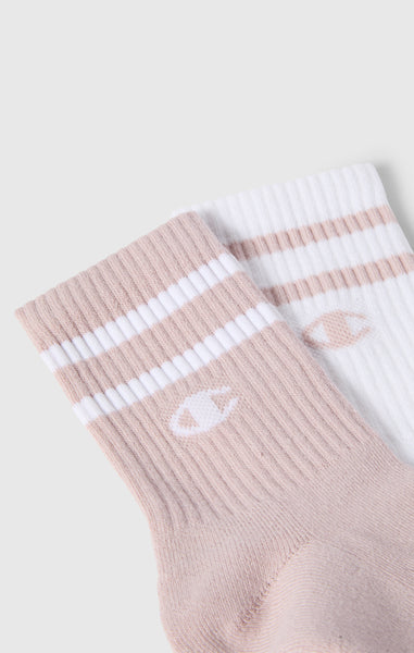 Lot de 2 paires de chaussettes mi-mollet pour adulte