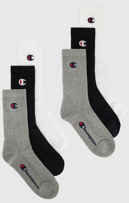 Six Pack Breathable Crew Socks