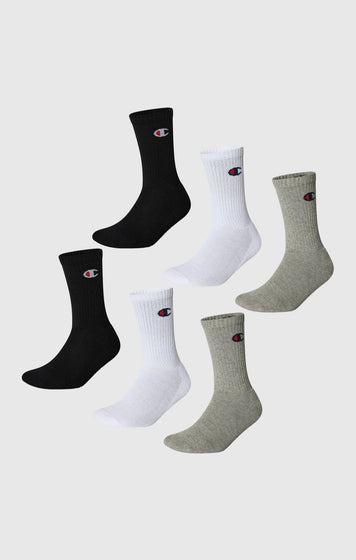 Six Pack Breathable Crew Socks