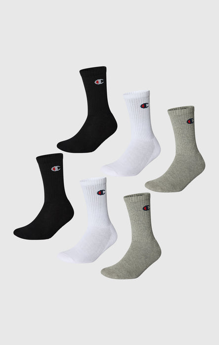Six Pack Breathable Crew Socks