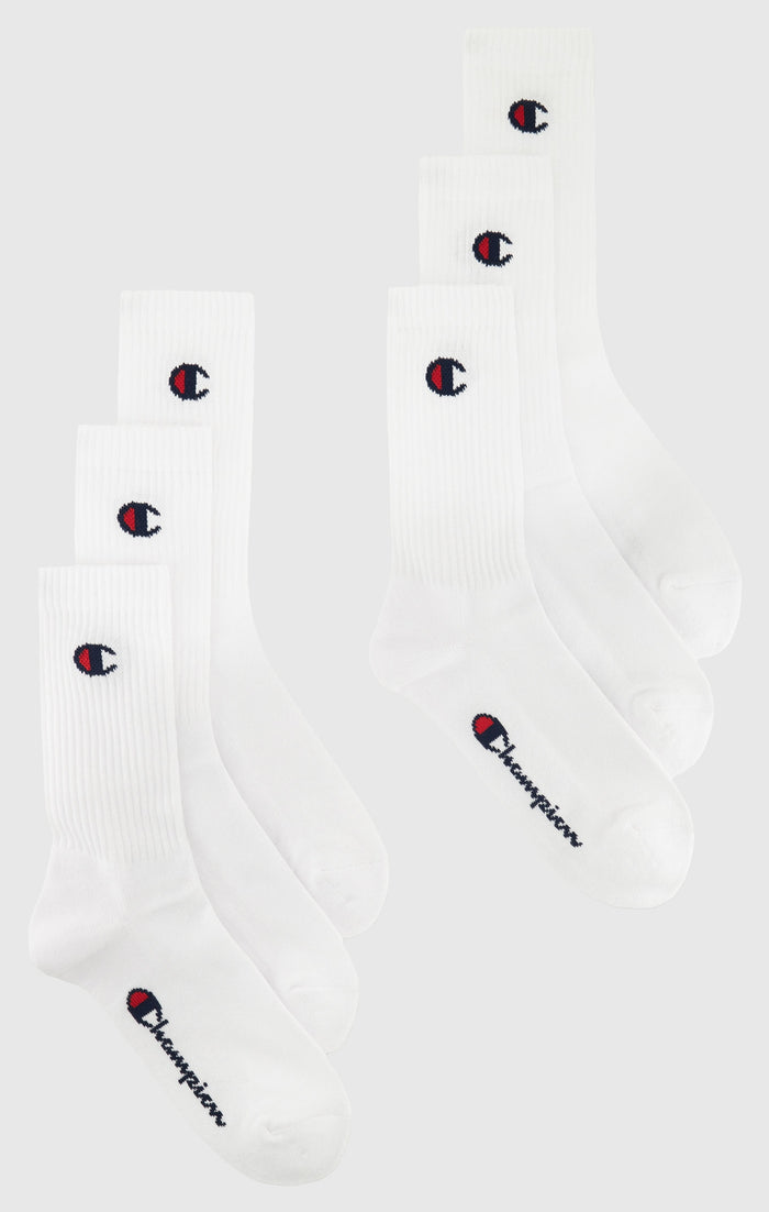 Lot de 6 paires de chaussettes mi-hautes respirantes