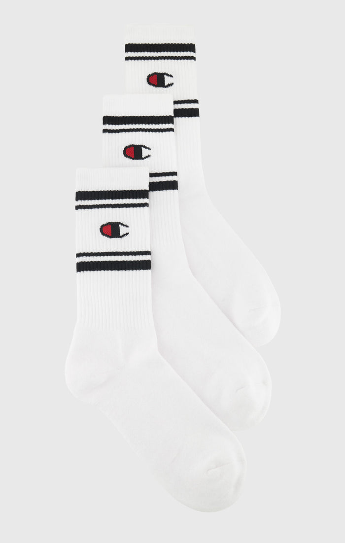 Triple Pack Crew Length Socks