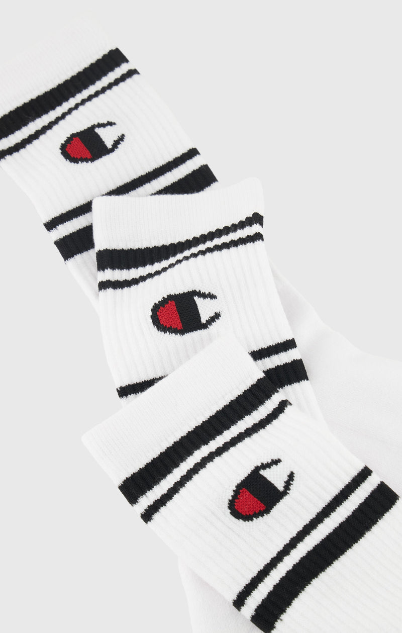 Triple Pack Crew Length Socks