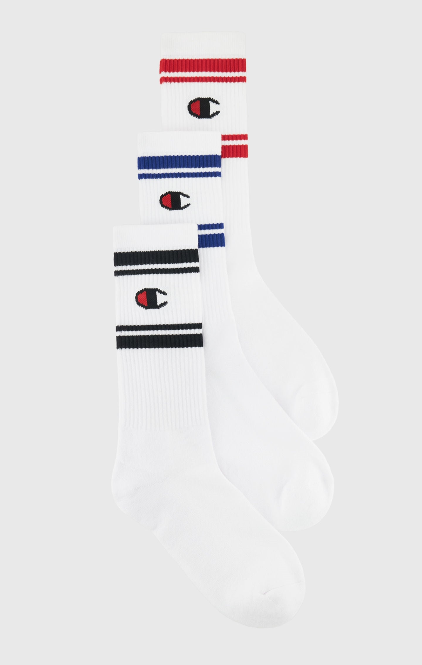 Triple Pack Crew Length Socks