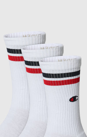 Triple Pack Crew Length Socks