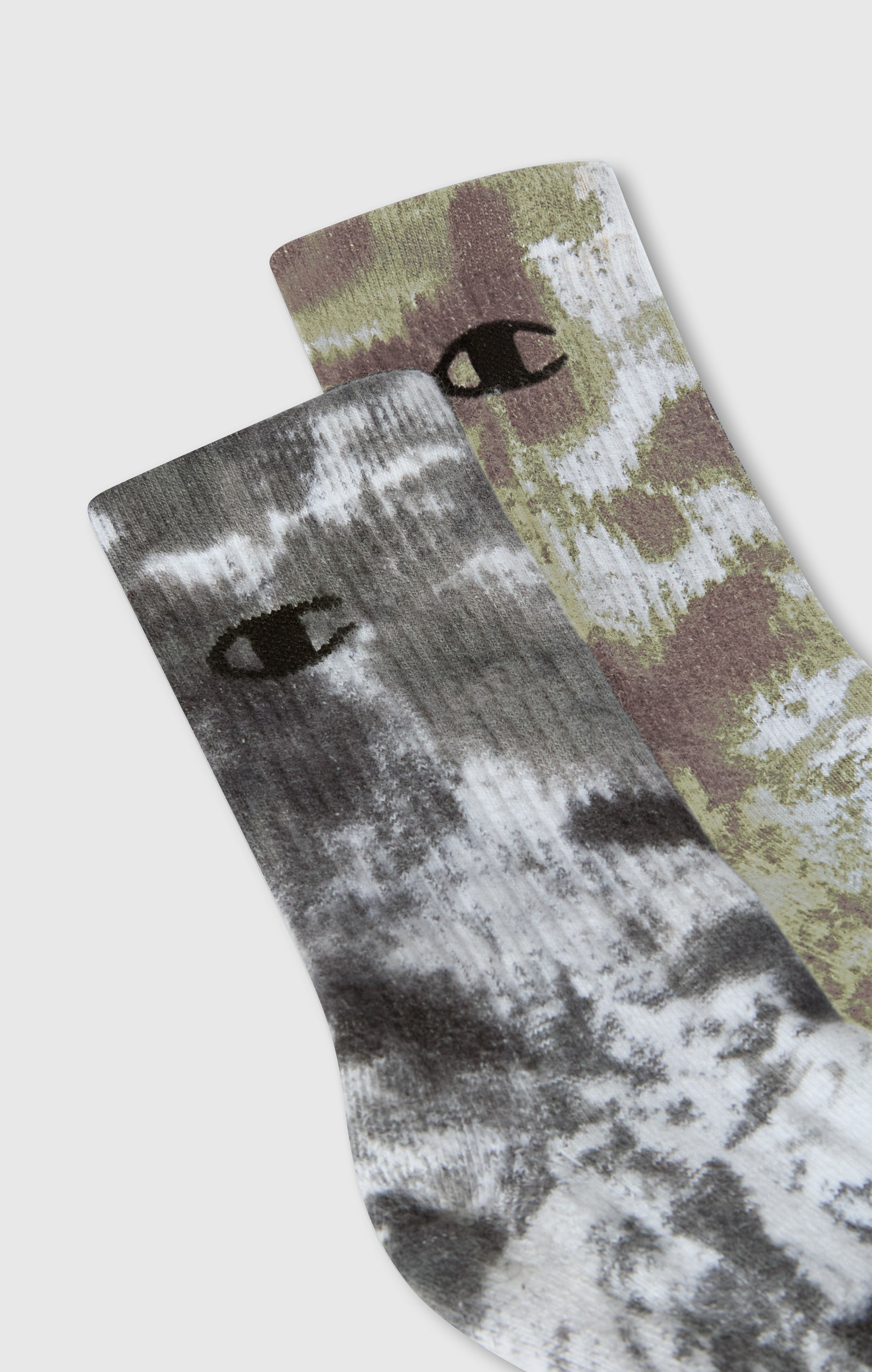 2-Pack Adult Mid Crew Tie-Dye Socks