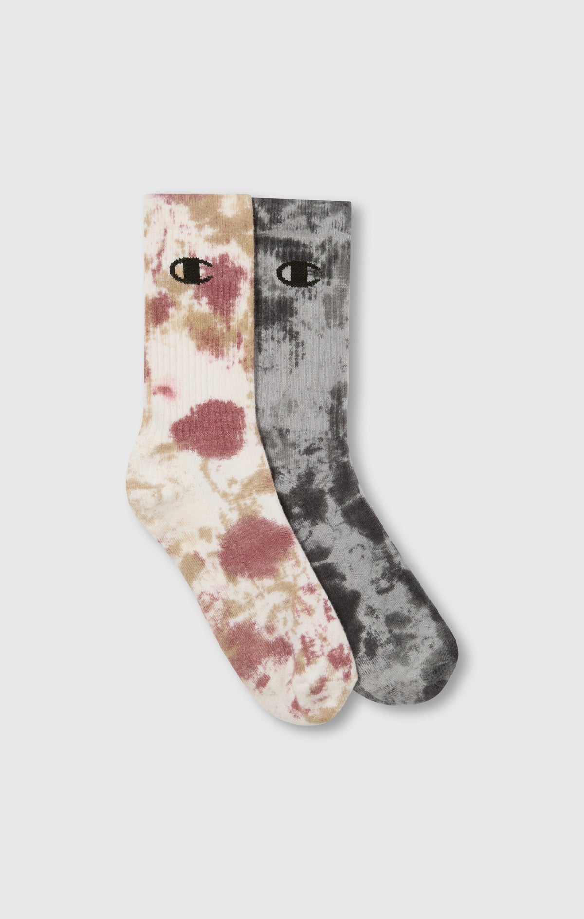 2-Pack Adult Mid Crew Tie-Dye Socks