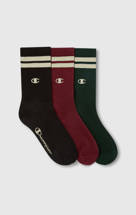 3 Pack Crew Socks Multi Logo