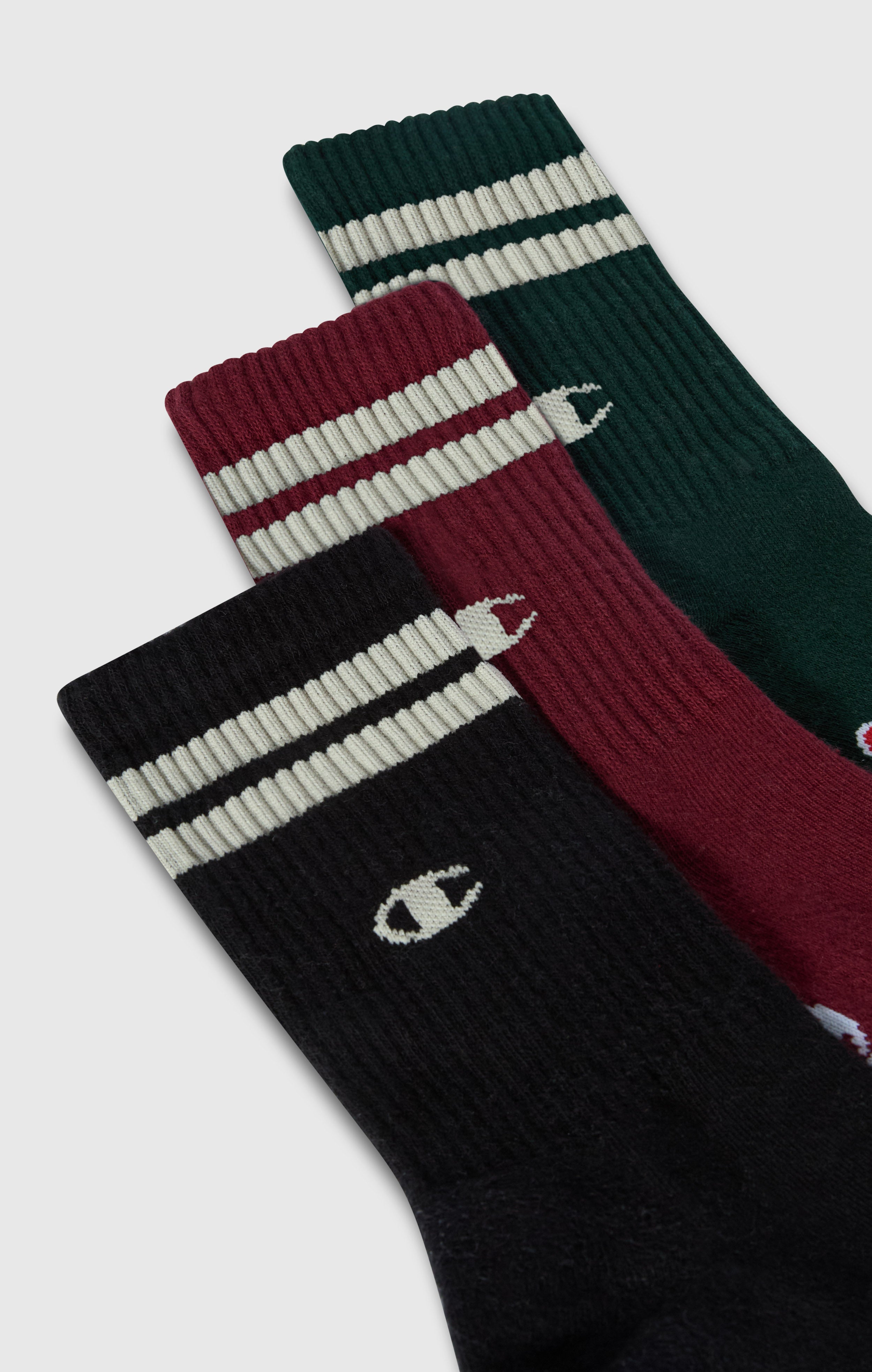 Pack de 3 pares de calcetines a media pierna Multi Logo para adulto