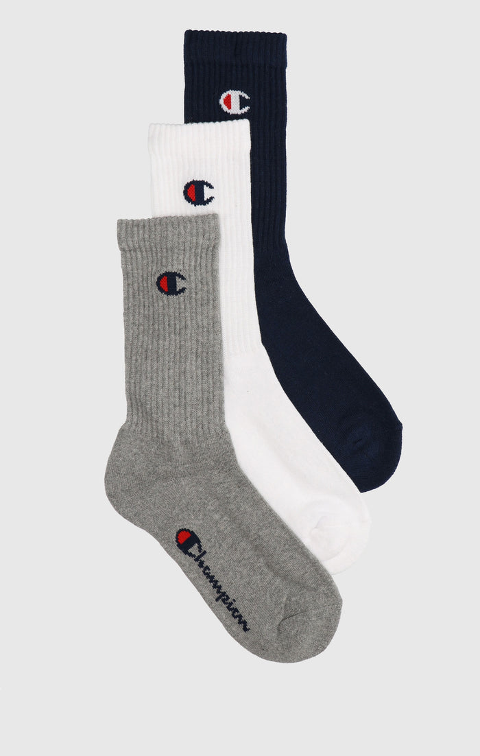 Lot de 3 paires de chaussettes mi-hautes à logo C
