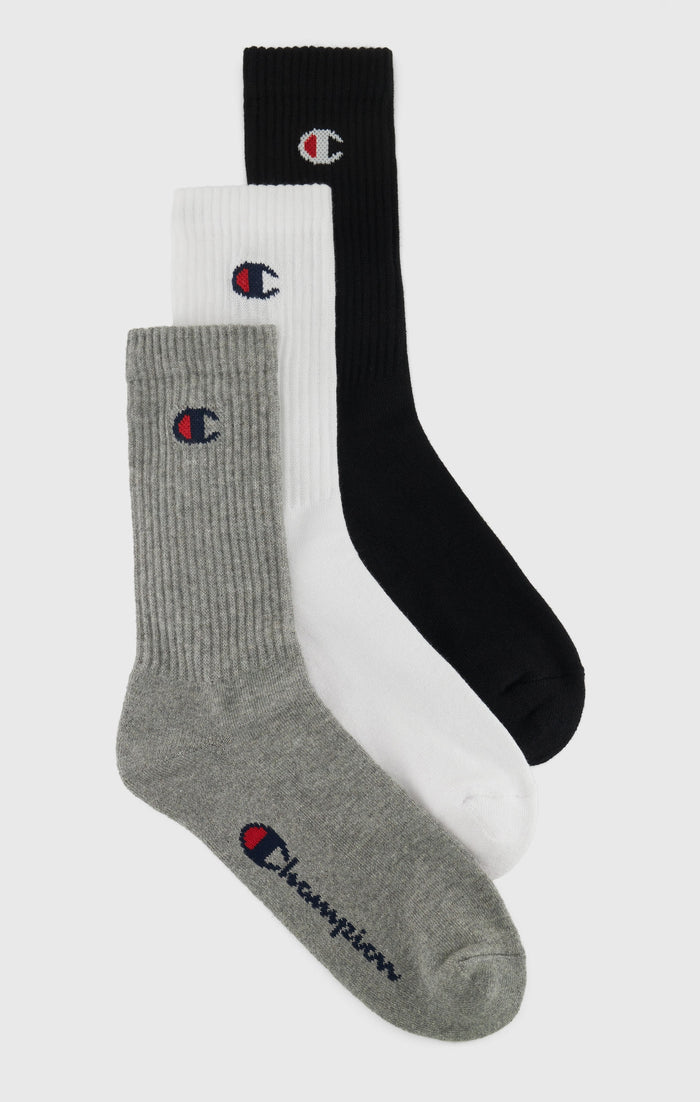 Lot de 3 paires de chaussettes mi-hautes à logo C