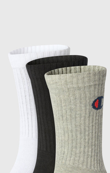 3-Pack Adult Socks with ‘C’ Logo