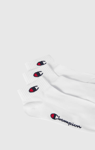 3er-Pack Kinder-Quarter-Socken mit Script-Logo und C