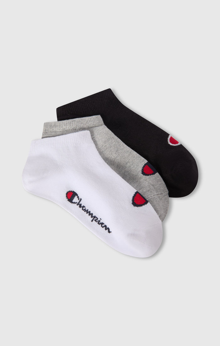 Kids’ 3-Pack Sneaker Socks with Logo