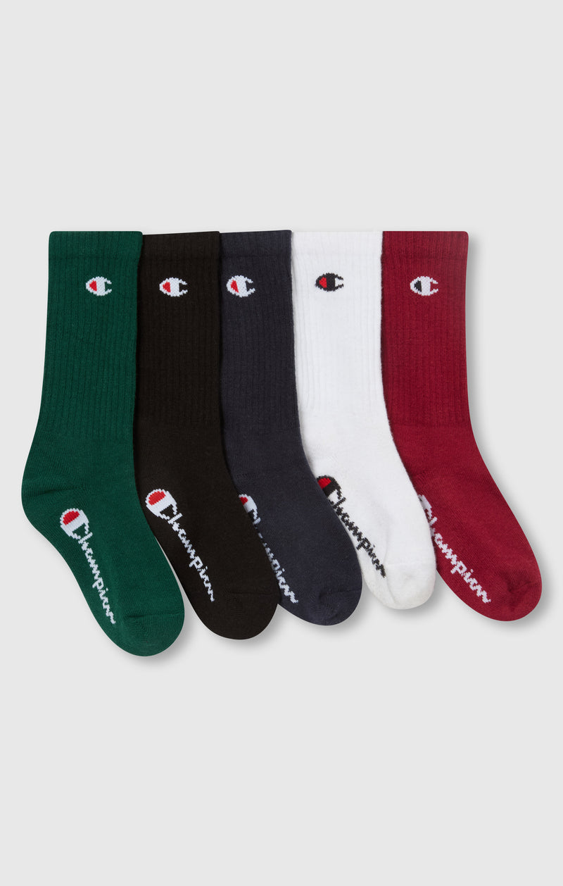 Lot de 5 Paires de Chaussettes Mi-Mollet Logo Essentials