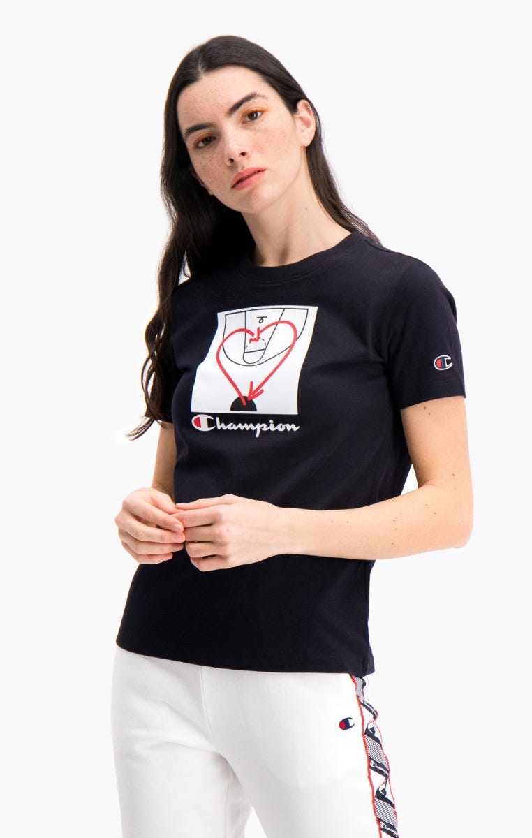 Basketball Logo Digital Print T-Shirt