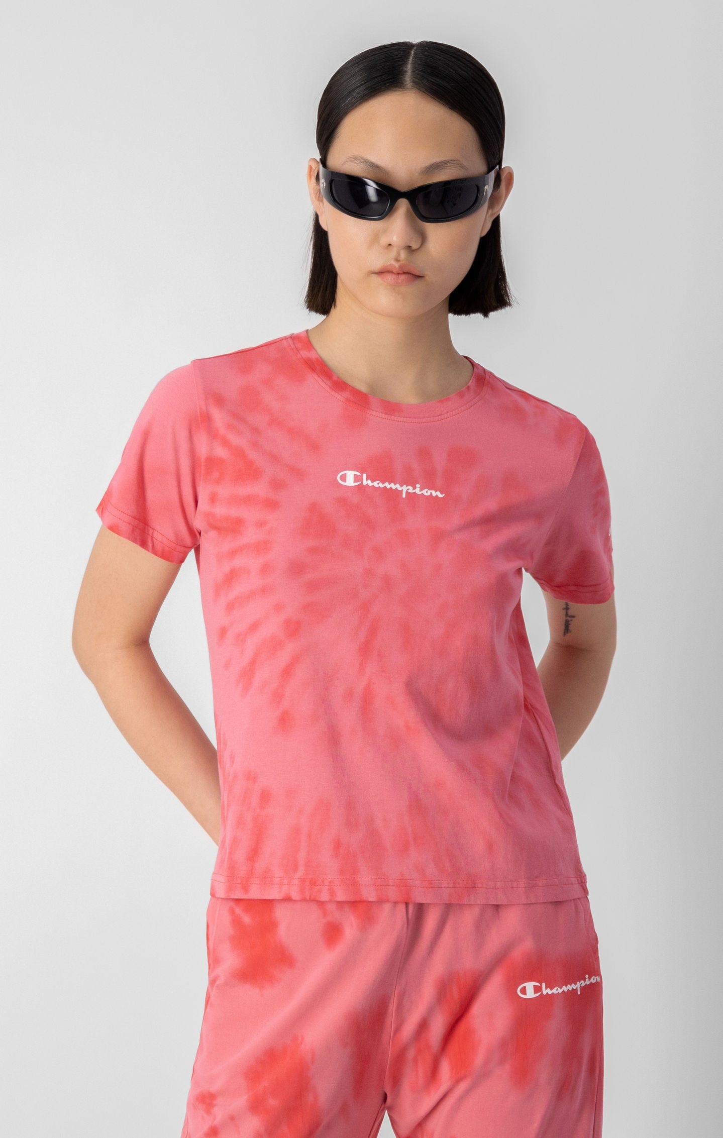 Tie-Dye Cropped Length T-Shirt