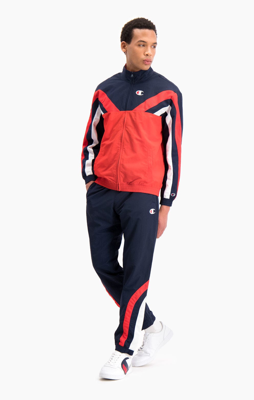 Pantalon de jogging colour-block à bandes