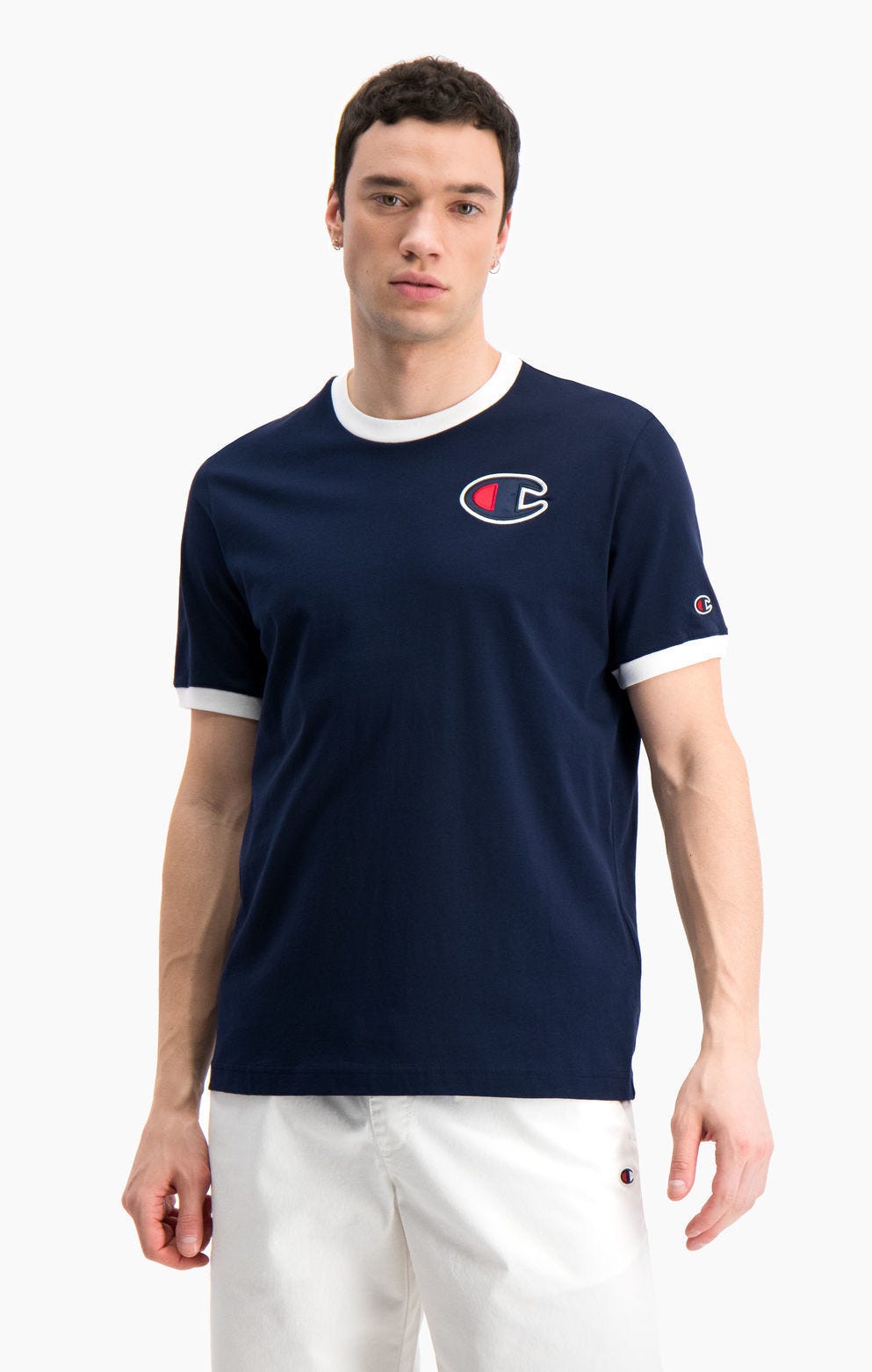 Contrast C Logo Ringer T-Shirt