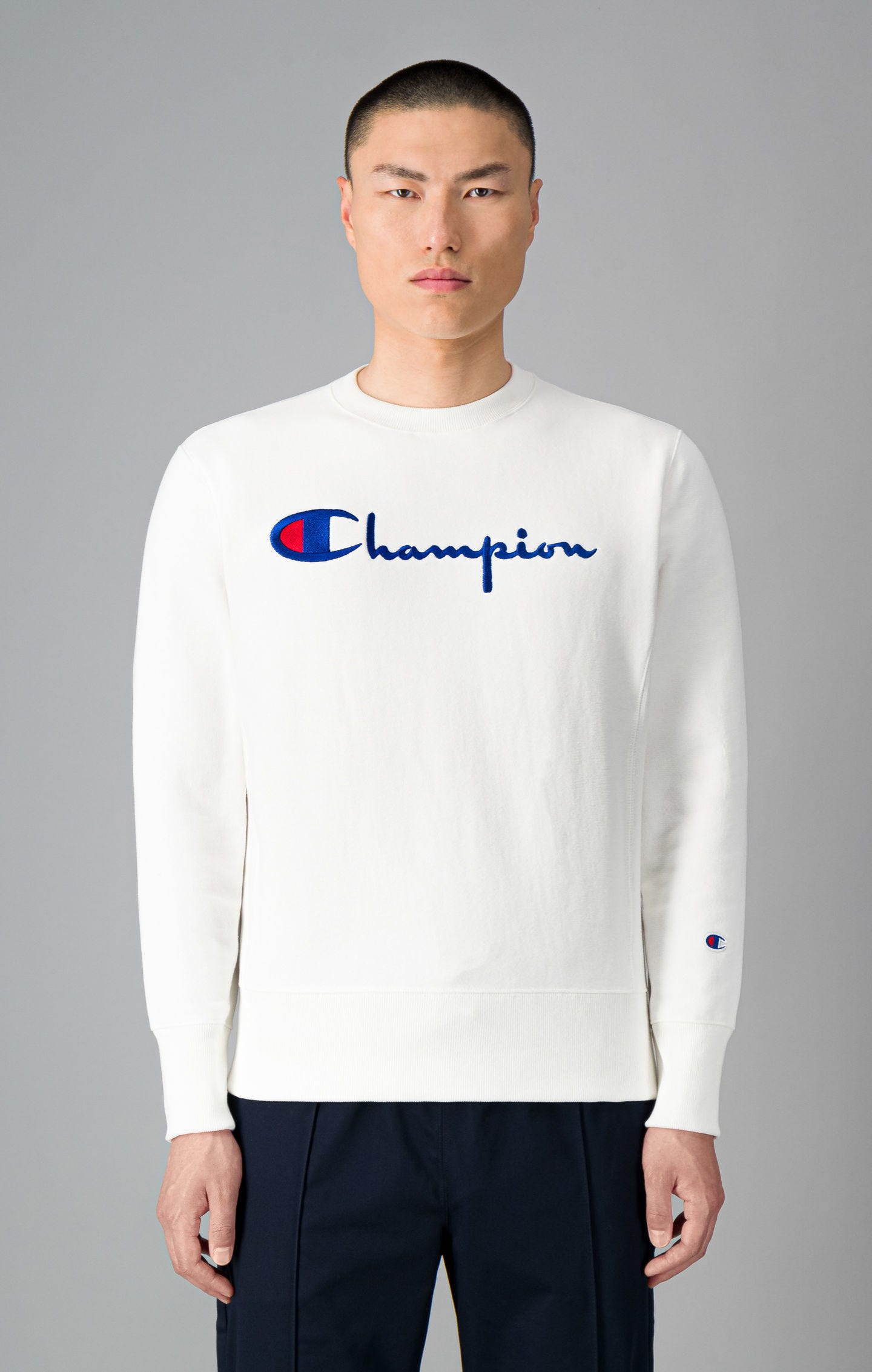 Sweatshirt Reverse Weave avec Logo Champion brodé