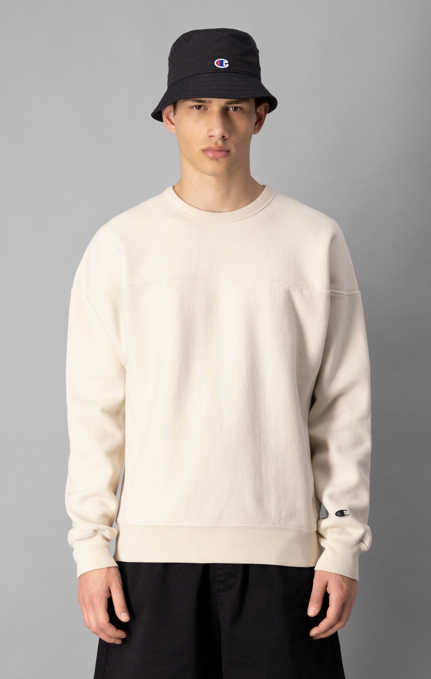 Seam Detail Organic Cotton Reverse Weave Sweatshirt