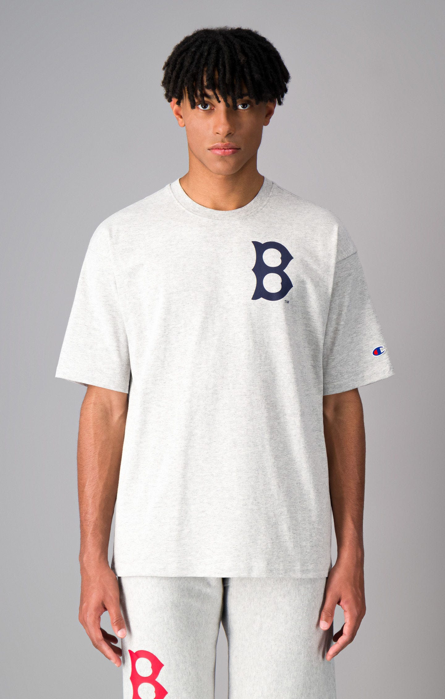 Boston Logo Print Back MLB T-Shirt