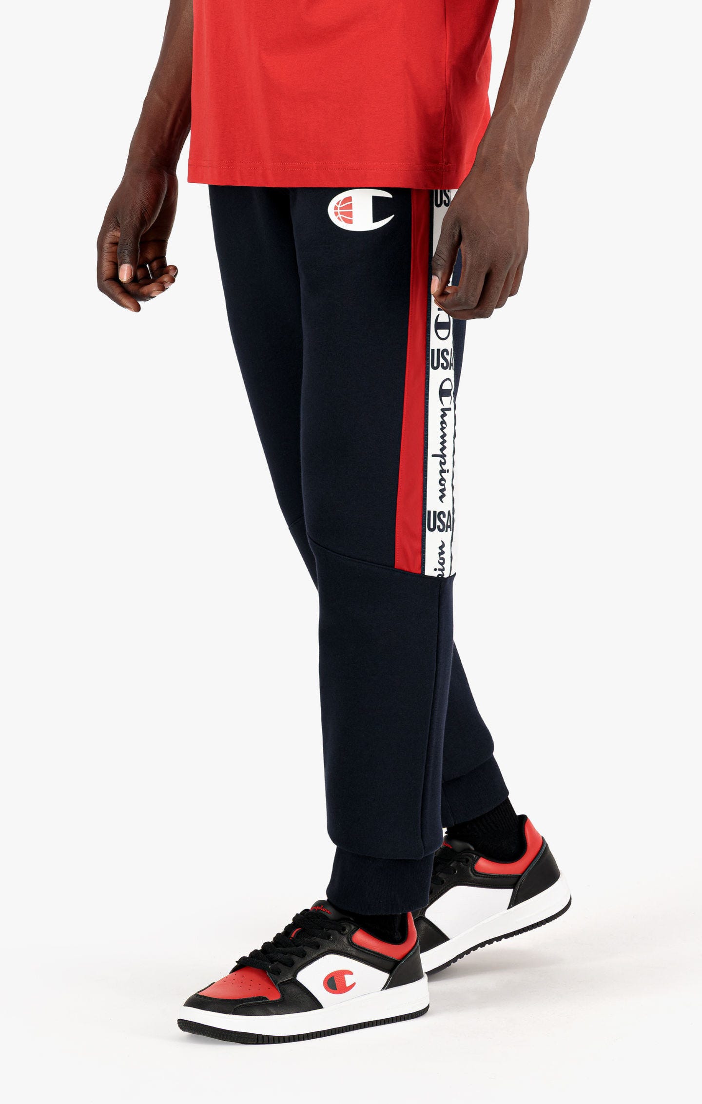 Pantalon de jogging à bandes logo Champion USA