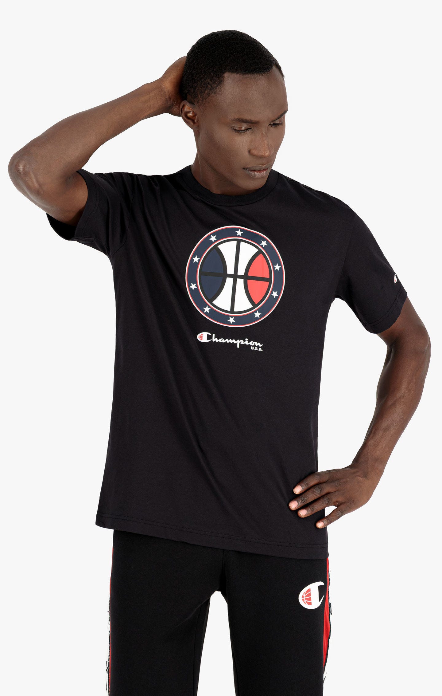 T-shirt à imprimé basket Champion USA