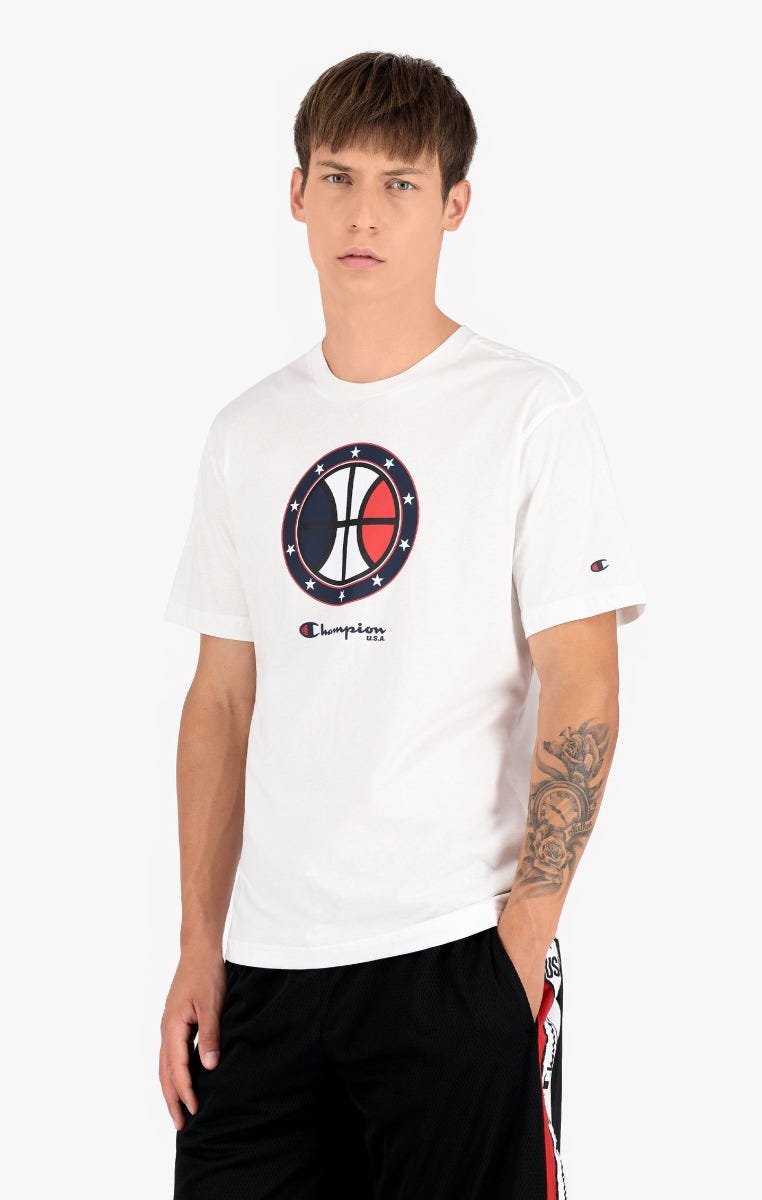 T-shirt à imprimé basket Champion USA