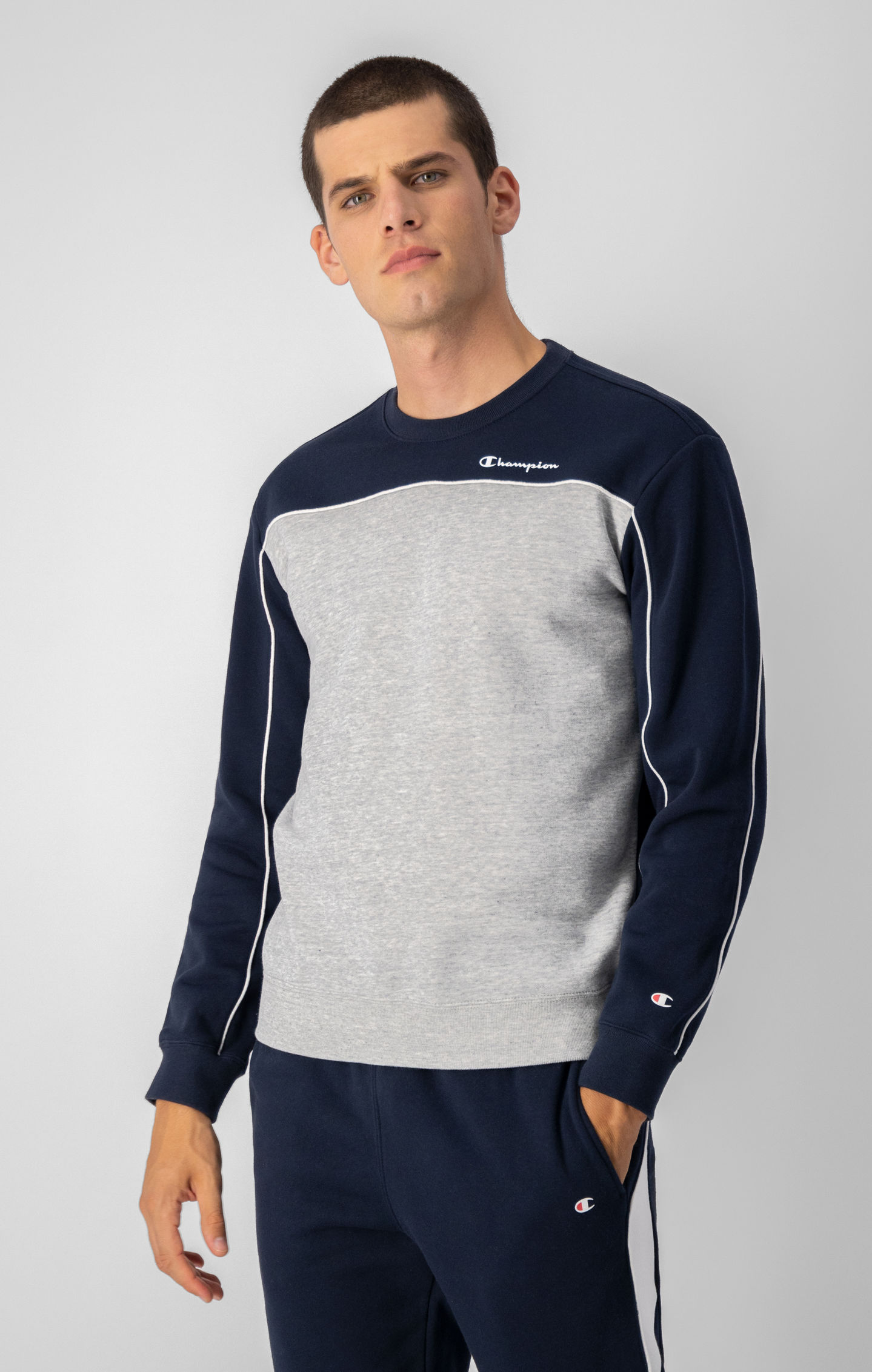Colour Block Fleece Sweatshirt