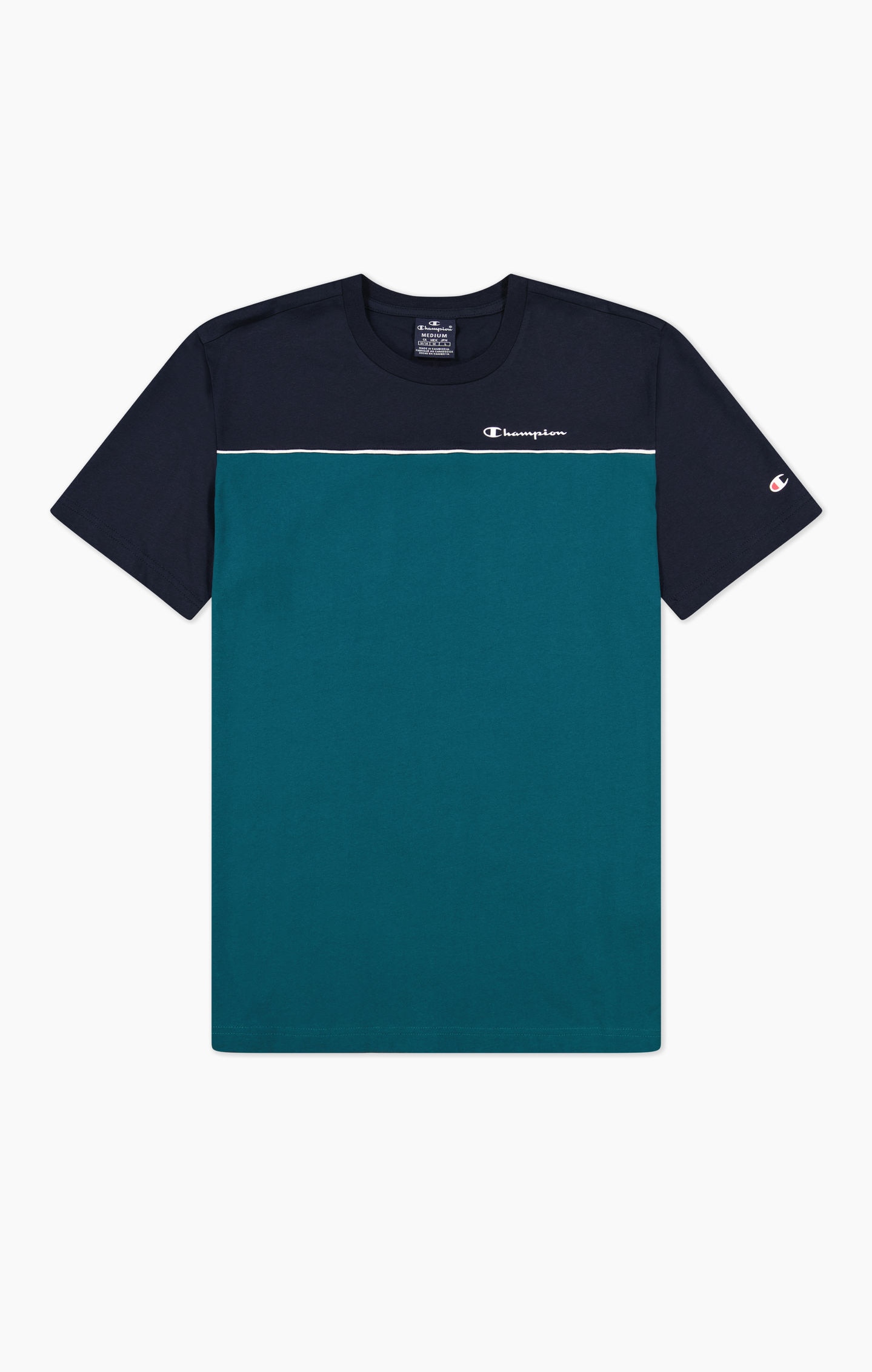 Colour Block Cotton T-Shirt