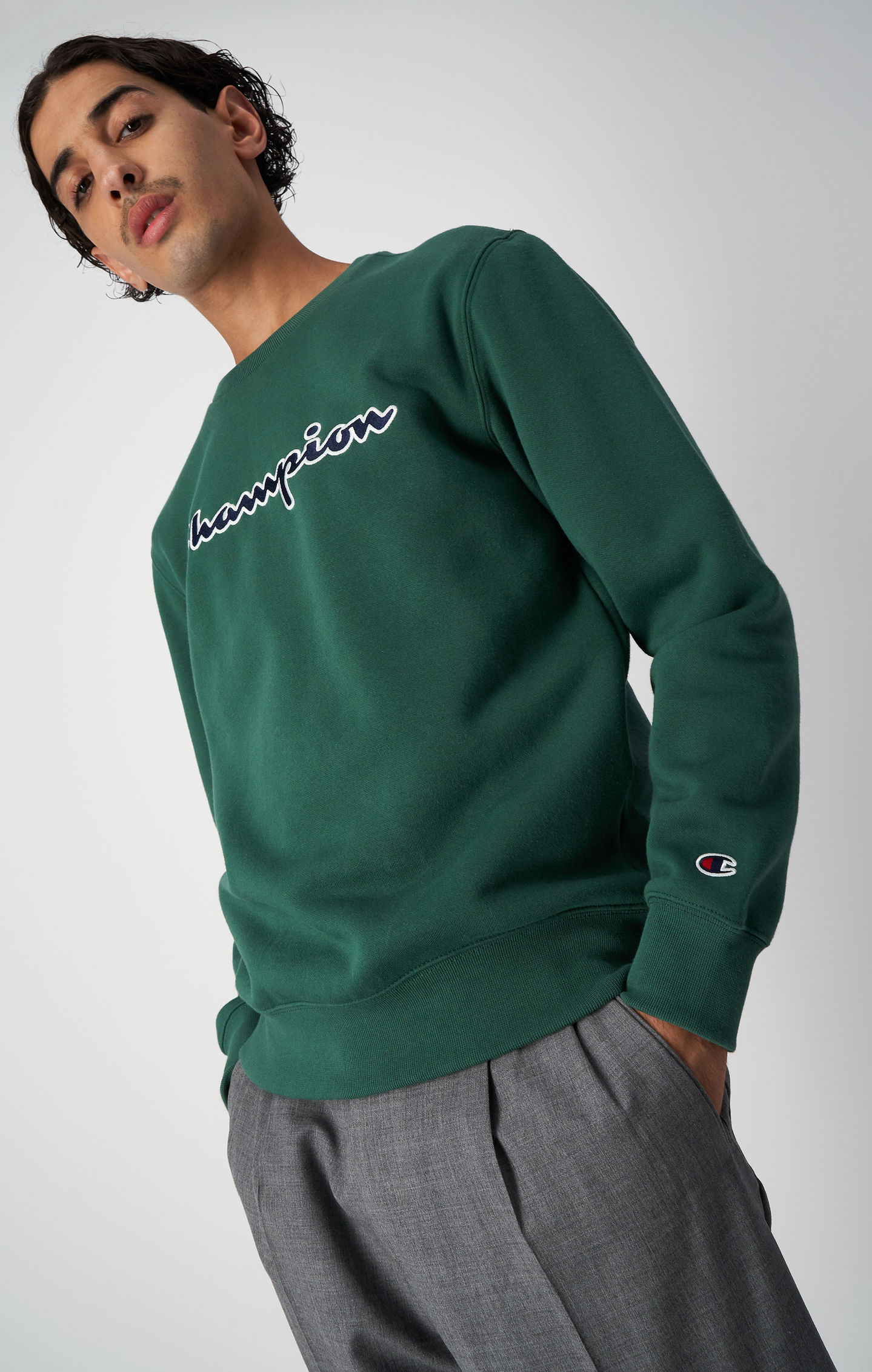 Sweatshirt à logo Champion brodé